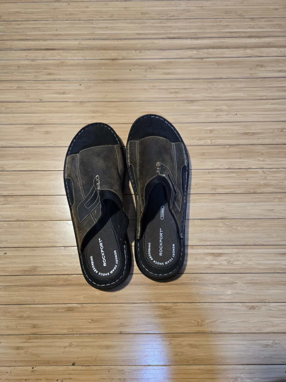 Rockport Men’s Brown Slip-On Sandals